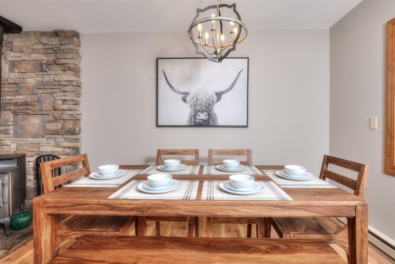 Dining Area in Vacation Rental by Wilson Peak Properties