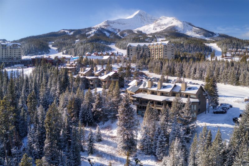 Lone Peak and Big Sky Resort from Above